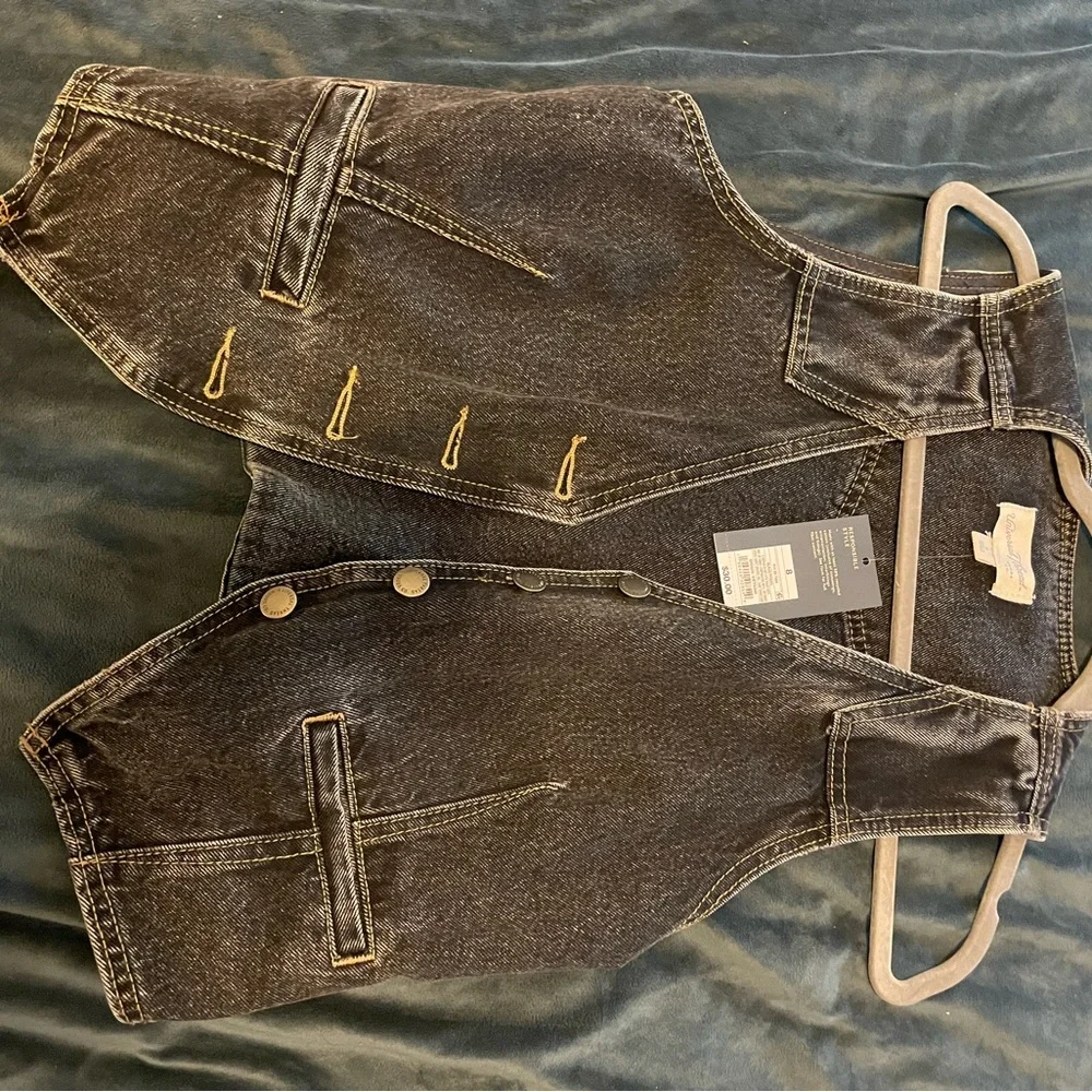 Target Black Denim Crop Top - Picture 2 of 3